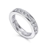 Eternity Band Wedding Ring in 14k White Gold with Round Natural Diamond at Gabriel & Co.