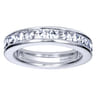Eternity Band Wedding Ring in 14k White Gold with Round Natural Diamond at Gabriel & Co.
