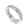 Eternity Band Wedding Ring in 14k White Gold with Round Natural Diamond at Gabriel & Co.