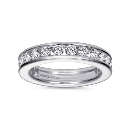Remie - 14K White Gold Channel Set Diamond Eternity Band