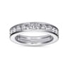 Eternity Band Wedding Ring in 14k White Gold with Round Natural Diamond at Gabriel & Co.
