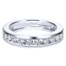 Eternity Band Wedding Ring in 14k White Gold with Round Natural Diamond at Gabriel & Co.
