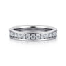 Straight Wedding Ring in 14k White Gold with Round Natural Diamond at Gabriel & Co.