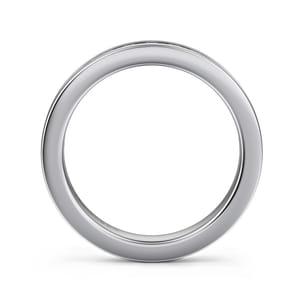 Remie - 14K White Gold Channel Set Diamond Wedding Band