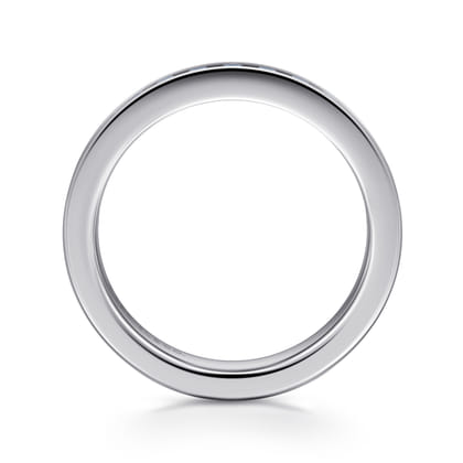 Remie - 14K White Gold Channel Set Diamond Wedding Band