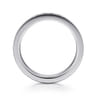 Straight Wedding Ring in 14k White Gold with Round Natural Diamond at Gabriel & Co.