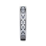 Straight Wedding Ring in 14k White Gold with Round Natural Diamond at Gabriel & Co.
