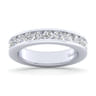 Straight Wedding Ring in 14k White Gold with Round Natural Diamond at Gabriel & Co.