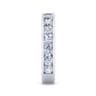 Straight Wedding Ring in 14k White Gold with Round Natural Diamond at Gabriel & Co.