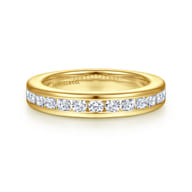 Remie - 14K Yellow Gold Channel Set Diamond Anniversary Band