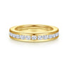 Straight Wedding Ring in 14k Yellow Gold with Round Natural Diamond at Gabriel & Co.