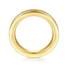 Straight Wedding Ring in 14k Yellow Gold with Round Natural Diamond at Gabriel & Co.