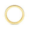 Straight Wedding Ring in 14k Yellow Gold with Round Natural Diamond at Gabriel & Co.