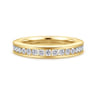 Straight Wedding Ring in 14k Yellow Gold with Round Natural Diamond at Gabriel & Co.