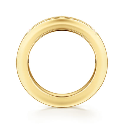 Remie - 14K Yellow Gold Channel Set Diamond Anniversary Band