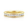 Straight Wedding Ring in 14k Yellow Gold with Round Natural Diamond at Gabriel & Co.