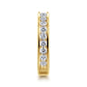 Straight Wedding Ring in 14k Yellow Gold with Round Natural Diamond at Gabriel & Co.