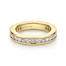 Eternity Band Wedding Ring in 14k Yellow Gold with Round Natural Diamond at Gabriel & Co.