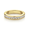 Eternity Band Wedding Ring in 14k Yellow Gold with Round Natural Diamond at Gabriel & Co.