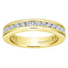 Eternity Band Wedding Ring in 14k Yellow Gold with Round Natural Diamond at Gabriel & Co.
