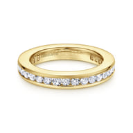 Remie - 14K Yellow Gold Channel Set Diamond Eternity Band
