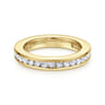 Eternity Band Wedding Ring in 14k Yellow Gold with Round Natural Diamond at Gabriel & Co.