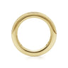 Eternity Band Wedding Ring in 14k Yellow Gold with Round Natural Diamond at Gabriel & Co.