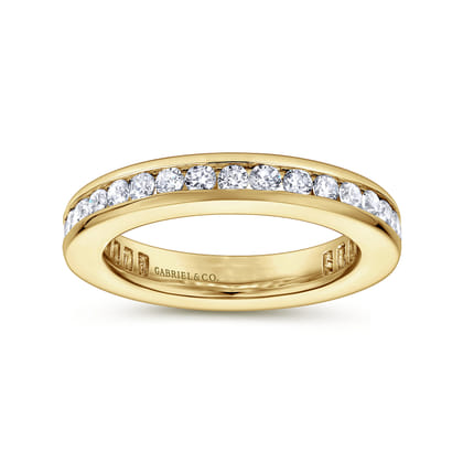 Remie - 14K Yellow Gold Channel Set Diamond Eternity Band