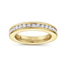 Eternity Band Wedding Ring in 14k Yellow Gold with Round Natural Diamond at Gabriel & Co.
