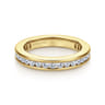 Eternity Band Wedding Ring in 14k Yellow Gold with Round Natural Diamond at Gabriel & Co.