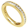 Eternity Band Wedding Ring in 14k Yellow Gold with Round Natural Diamond at Gabriel & Co.