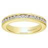 Eternity Band Wedding Ring in 14k Yellow Gold with Round Natural Diamond at Gabriel & Co.