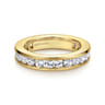 Eternity Band Wedding Ring in 14k Yellow Gold with Round Natural Diamond at Gabriel & Co.