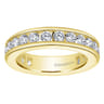Eternity Band Wedding Ring in 14k Yellow Gold with Round Natural Diamond at Gabriel & Co.