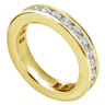 Eternity Band Wedding Ring in 14k Yellow Gold with Round Natural Diamond at Gabriel & Co.