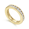 Eternity Band Wedding Ring in 14k Yellow Gold with Round Natural Diamond at Gabriel & Co.