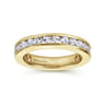 Eternity Band Wedding Ring in 14k Yellow Gold with Round Natural Diamond at Gabriel & Co.