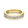 Eternity Band Wedding Ring in 14k Yellow Gold with Round Natural Diamond at Gabriel & Co.
