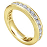 Eternity Band Wedding Ring in 14k Yellow Gold with Round Natural Diamond at Gabriel & Co.