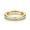 Eternity Band Wedding Ring in 14k Yellow Gold with Round Natural Diamond at Gabriel & Co.