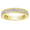 Eternity Band Wedding Ring in 14k Yellow Gold with Round Natural Diamond at Gabriel & Co.
