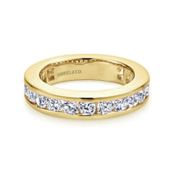 Remie - 14K Yellow Gold Channel Set Diamond Eternity Band