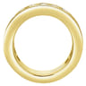 Eternity Band Wedding Ring in 14k Yellow Gold with Round Natural Diamond at Gabriel & Co.