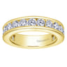 Eternity Band Wedding Ring in 14k Yellow Gold with Round Natural Diamond at Gabriel & Co.