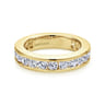 Eternity Band Wedding Ring in 14k Yellow Gold with Round Natural Diamond at Gabriel & Co.