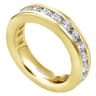 Eternity Band Wedding Ring in 14k Yellow Gold with Round Natural Diamond at Gabriel & Co.
