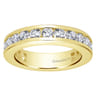 Eternity Band Wedding Ring in 14k Yellow Gold with Round Natural Diamond at Gabriel & Co.