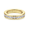 Eternity Band Wedding Ring in 14k Yellow Gold with Round Natural Diamond at Gabriel & Co.