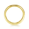 Eternity Band Wedding Ring in 14k Yellow Gold with Round Natural Diamond at Gabriel & Co.