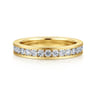 Straight Wedding Ring in 14k Yellow Gold with Round Natural Diamond at Gabriel & Co.